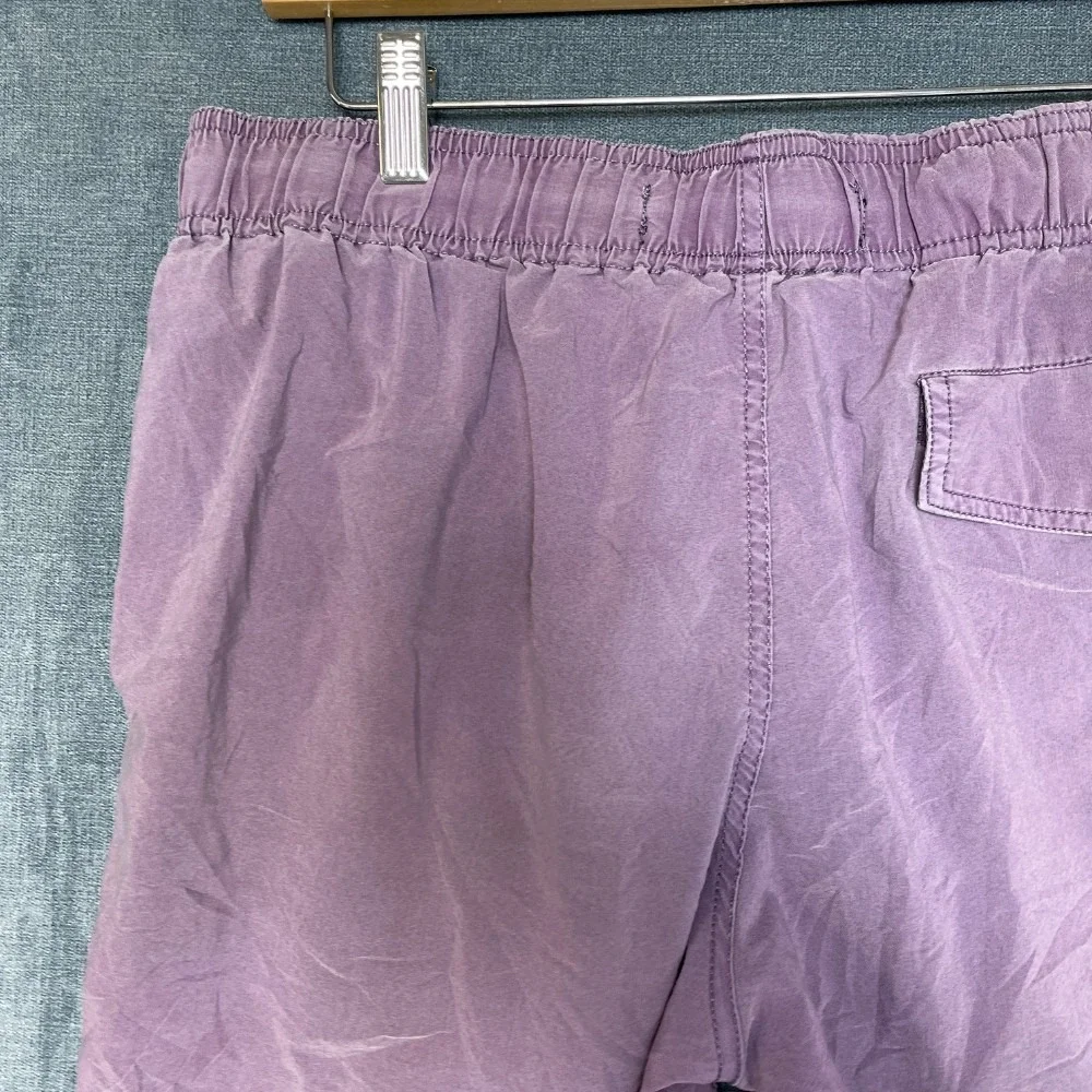 STWD Swim Shorts Mens Medium Purple Drawstring Waist Flat Front Mesh Lined Beach